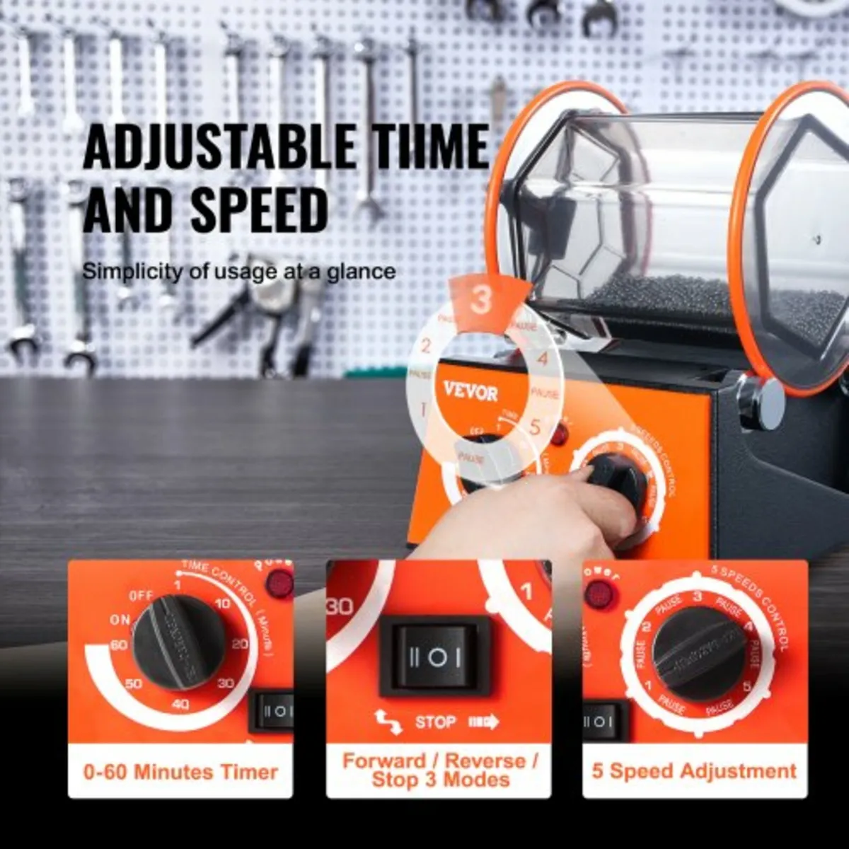 3kg Rotary Tumbler Surface Polisher Jewelry Polish - Image 3