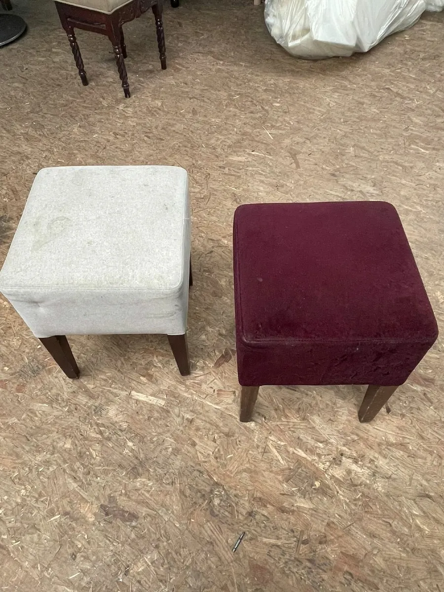 2 Low Stools - Image 2