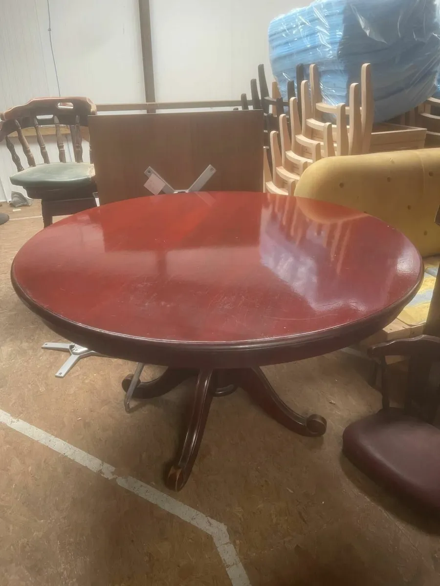 Large Vintage Round Table