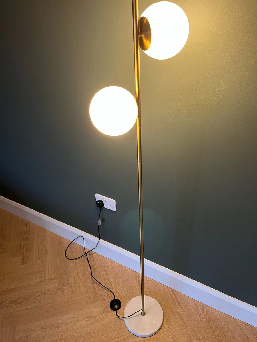 Brushed Brass Floor Lamp - Image 1