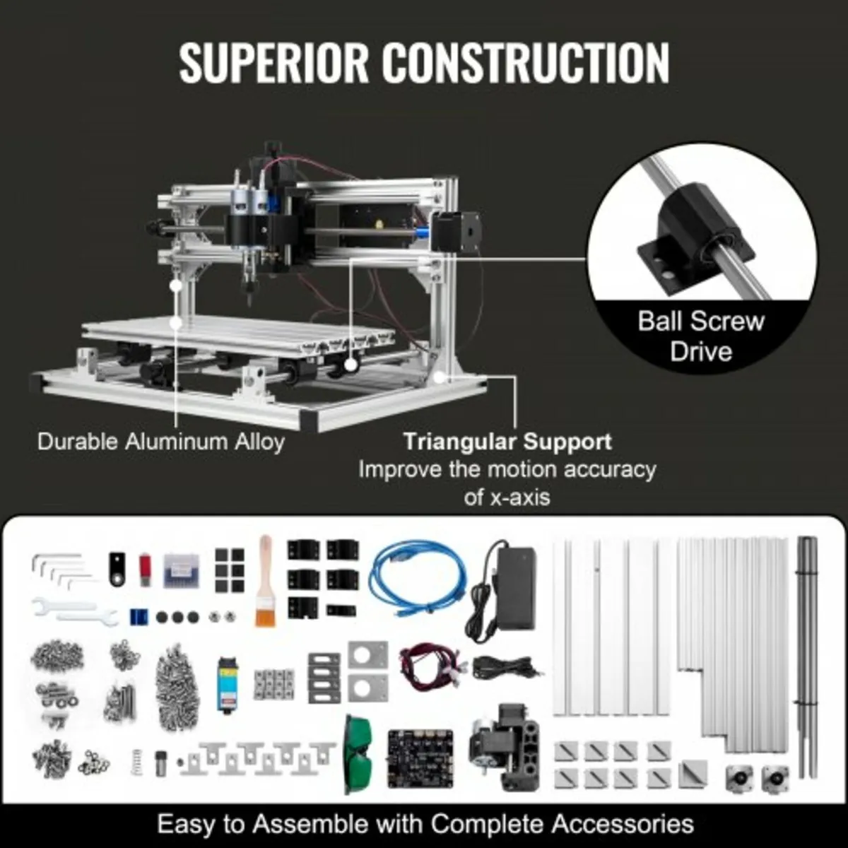 Cnc 3018 Router Kit With Laser Engraver 500mw Lase - Image 2