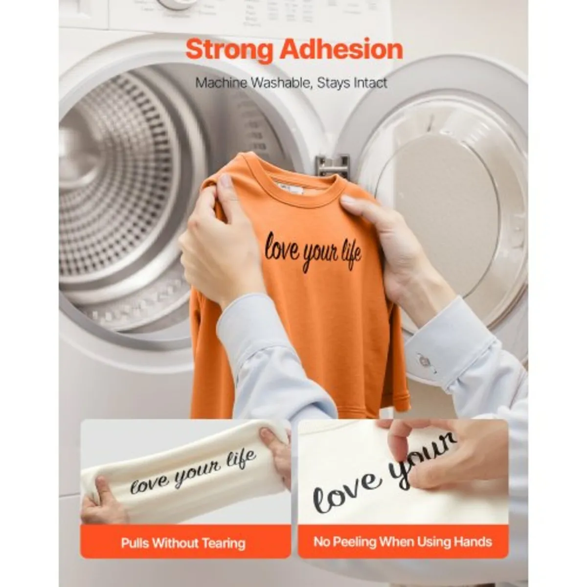 Heat Transfer Vinyl, 304.8 x 21336mm, Glossy Black - Image 4