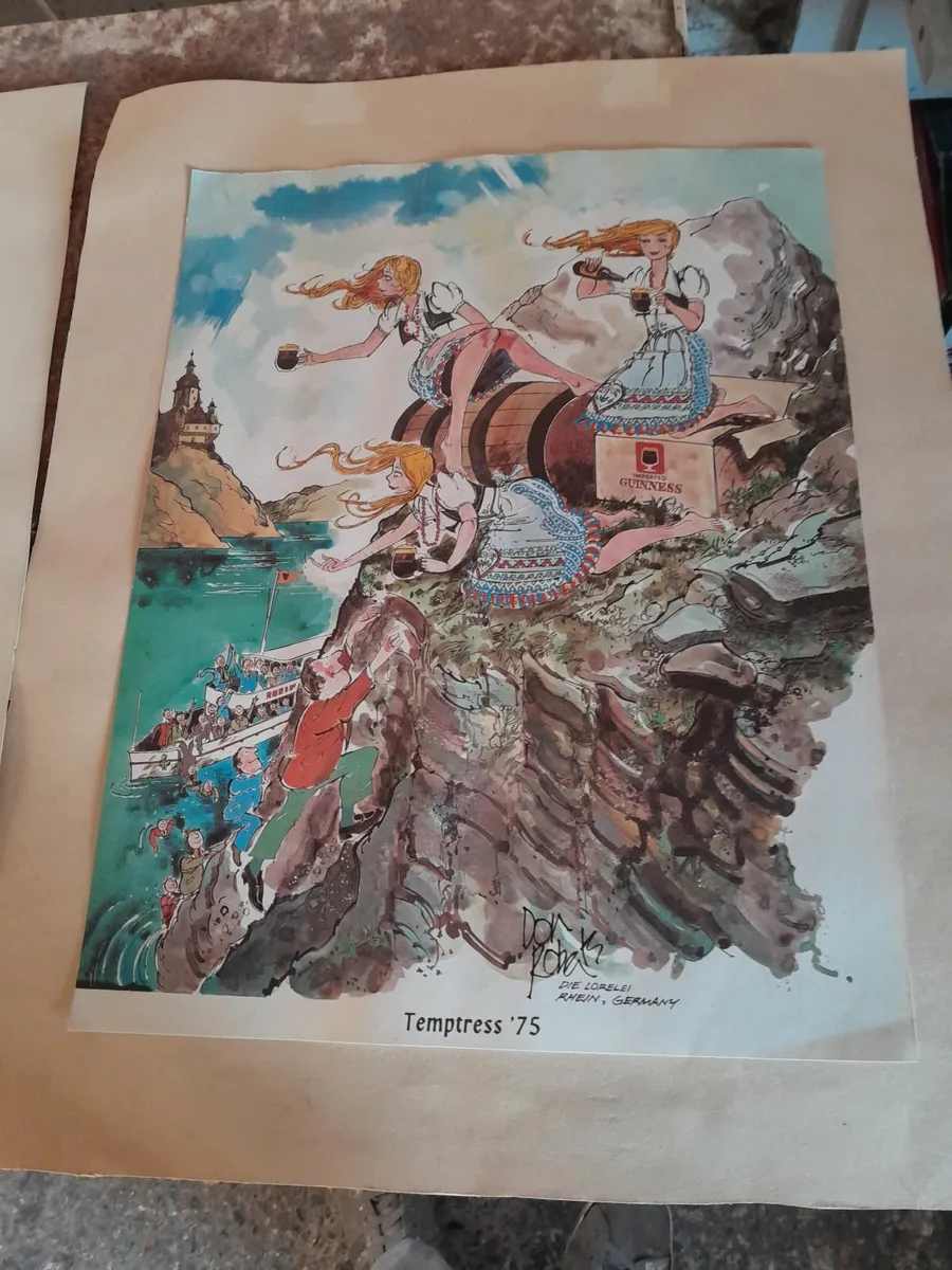 Three guinness  calender  prints - Image 1