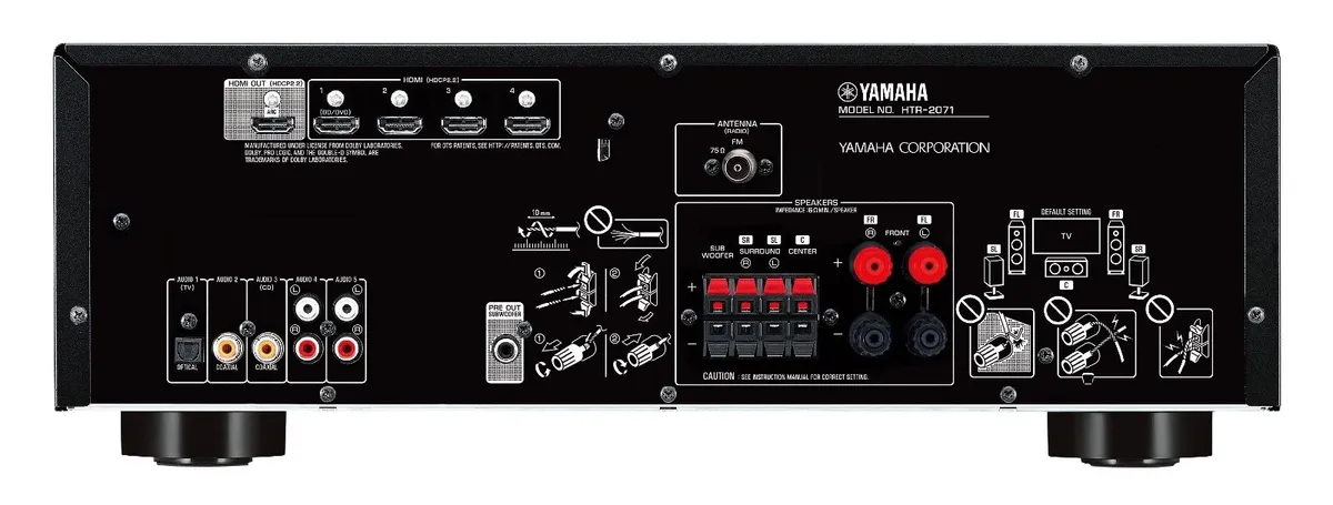 Yamaha HTR- 2071 AV Receiver - Image 2