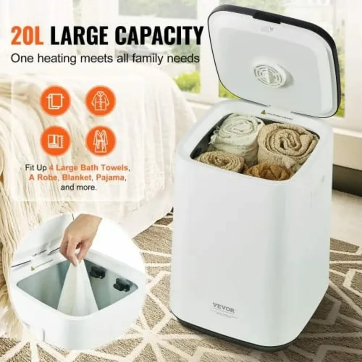 Towel Warmers for Bathroom, Towel Warmer Bucket wi - Image 4