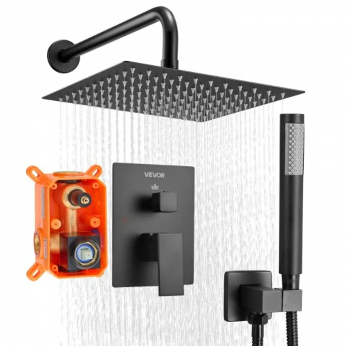 Shower Faucet Set, Rainfall Bathroom Shower System - Image 1