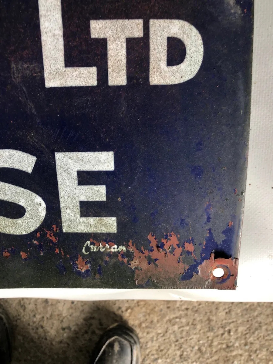 Enamel  hay shed sign - Image 2