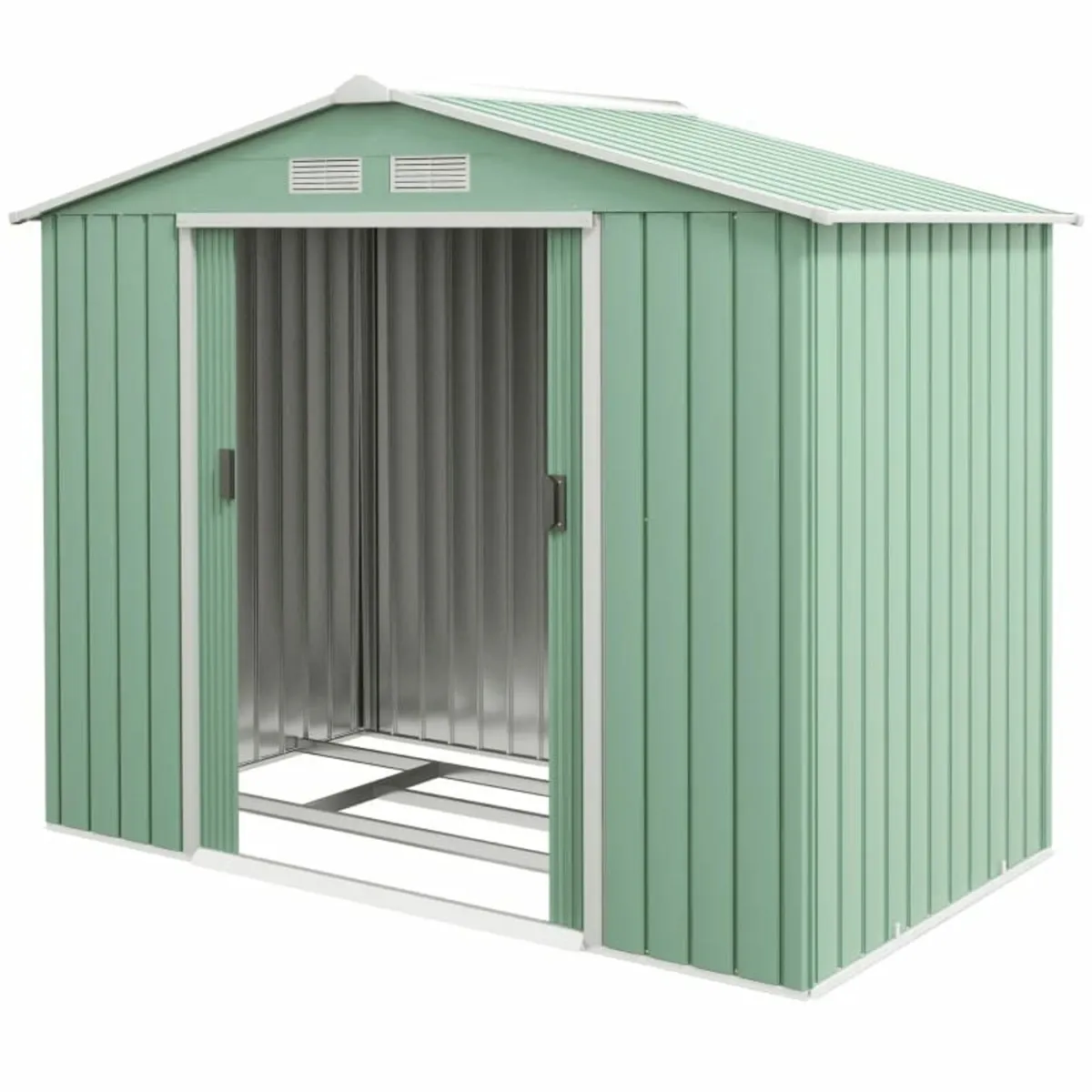 7 x 4ft Metal Garden Shed, Outdoor Storage Tool Ho - Image 2