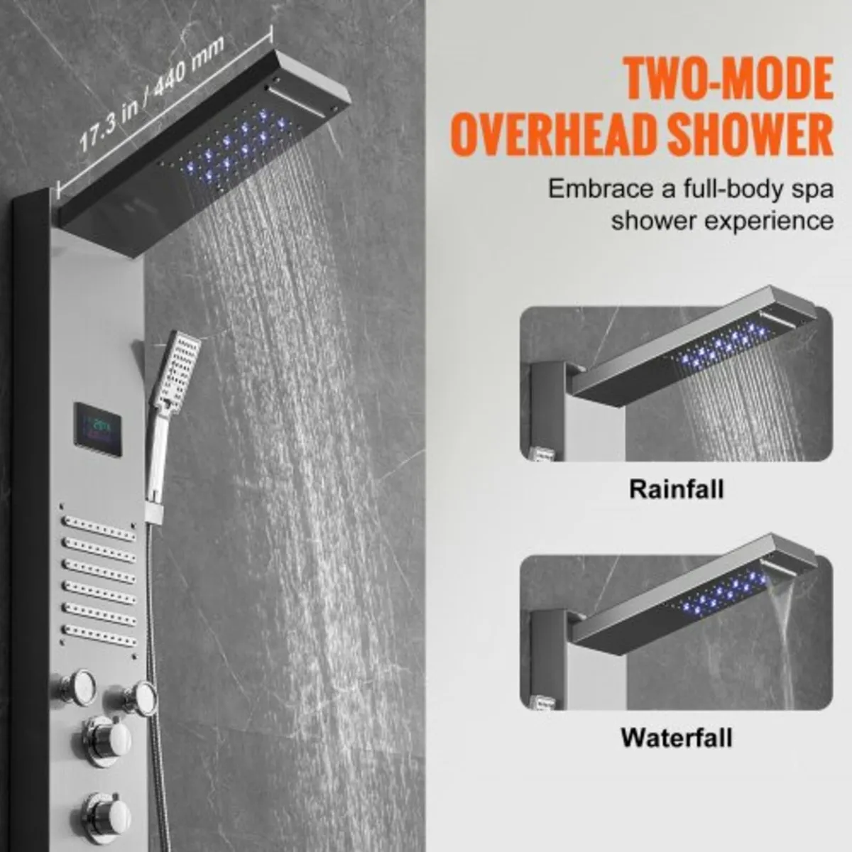 Shower Panel System, 6 Shower Modes, LED & Screen - Image 3