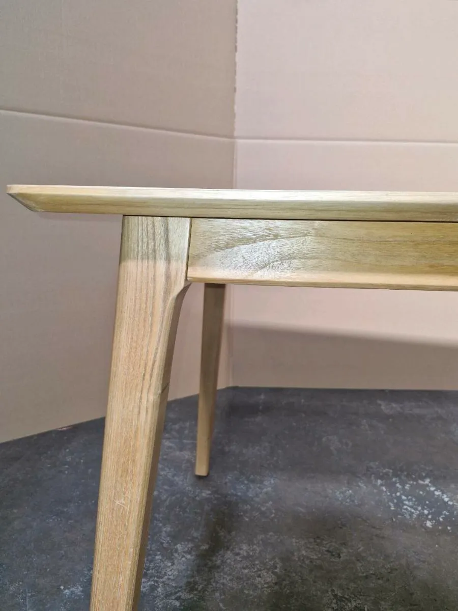 Dining table 160cm (Solid Sungkai Hardwood wood) - Image 4