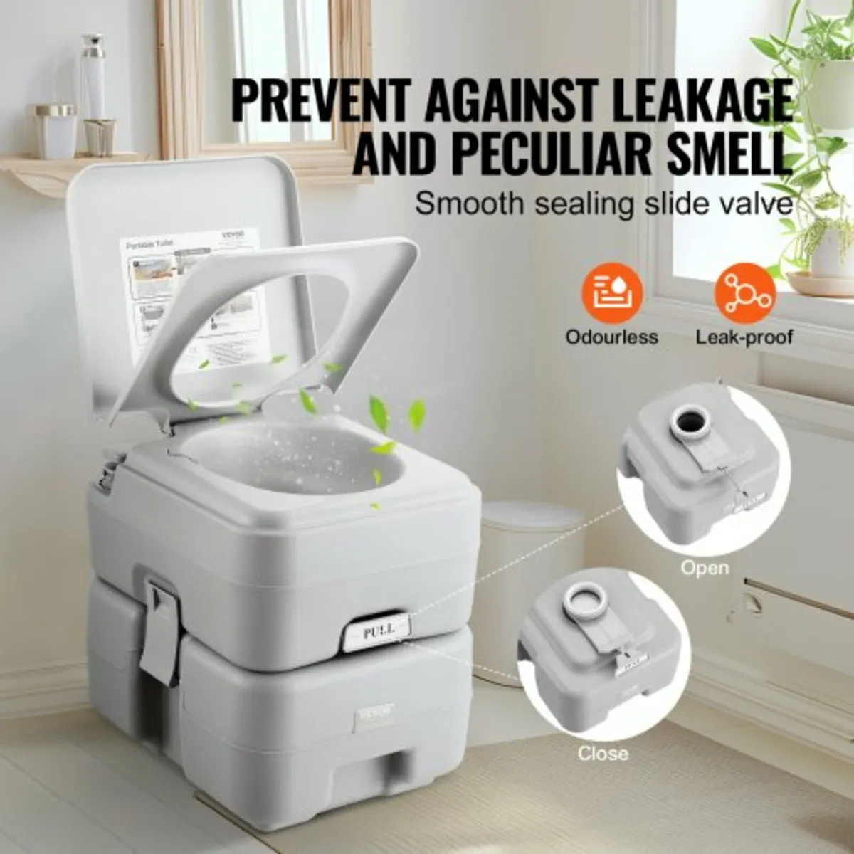Portable Toilet Flush Travel Camping 20.1 L Commod - Image 2