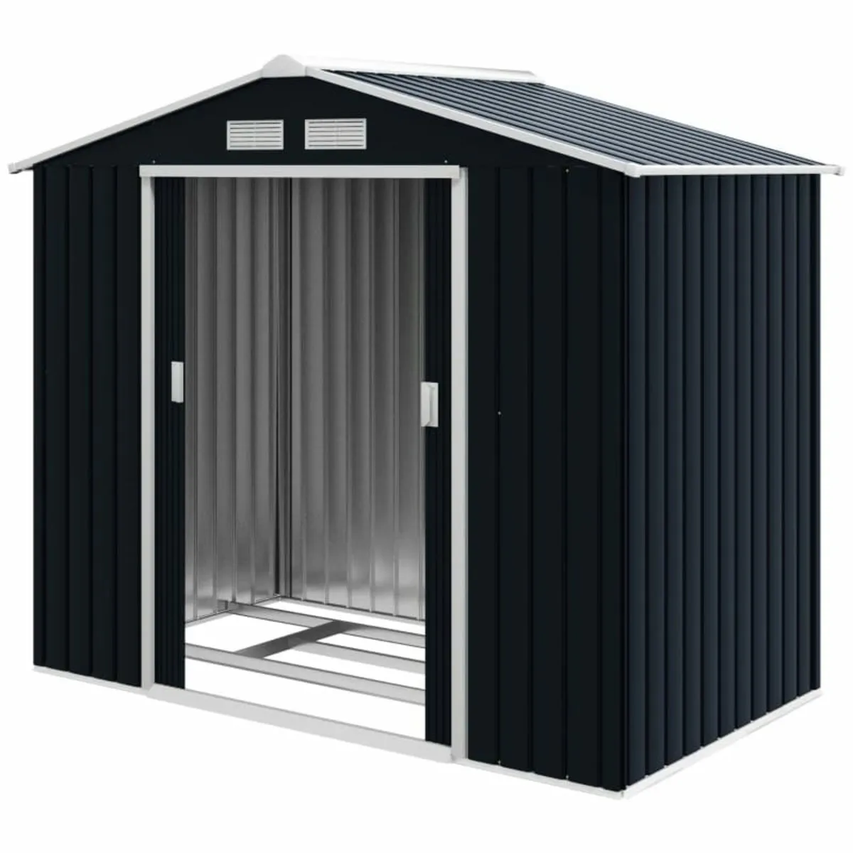 7ft x 4ft Lockable Garden Shed Large Patio Roofed - Image 2