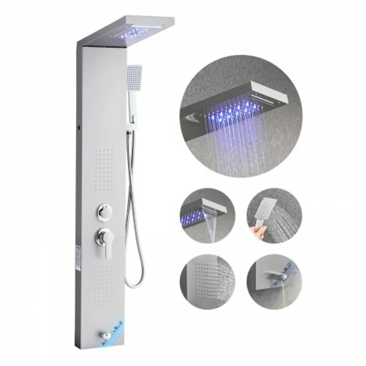 Shower Panel Tower System with Rainfall Waterfall - Image 1