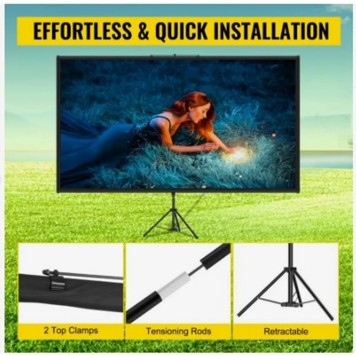 Tripod Projector Screen with Stand 100inch - Image 4