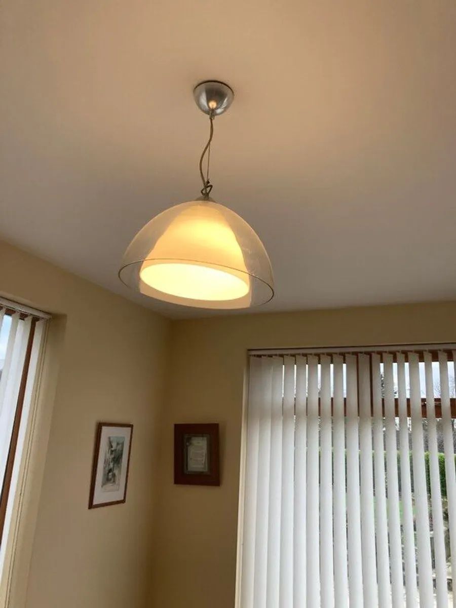 Set of 4 Glass Ceiling Lights - Image 1