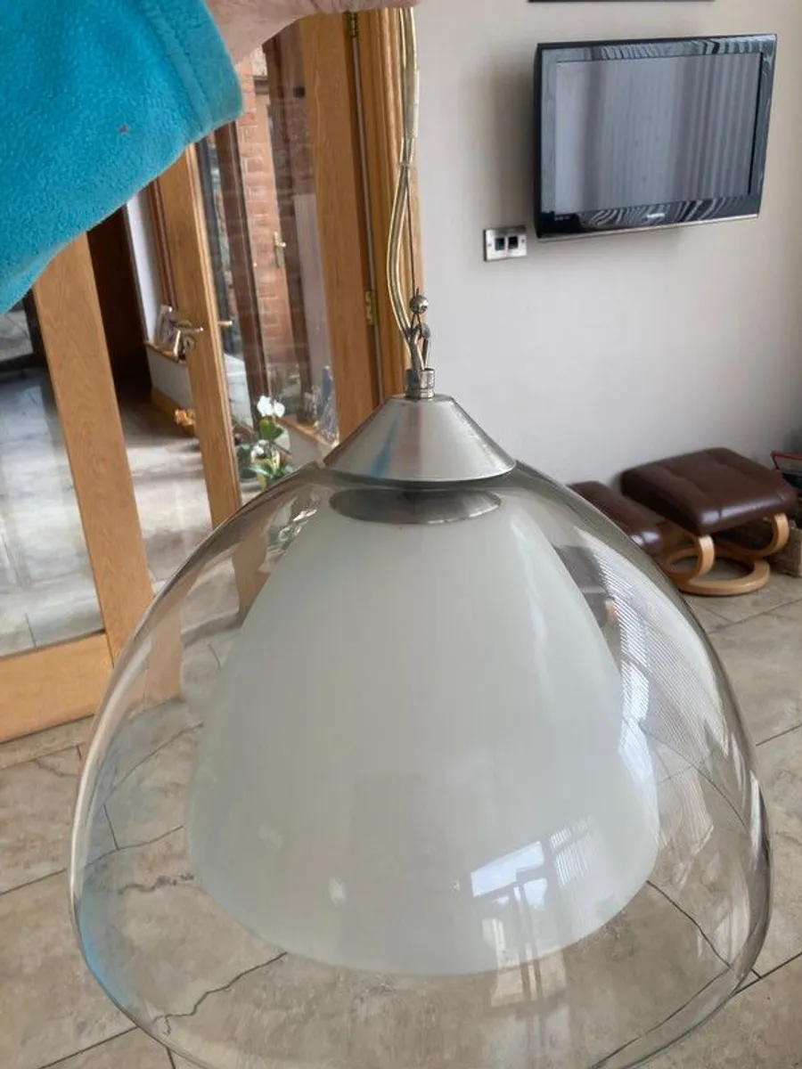 Set of 4 Glass Ceiling Lights - Image 2