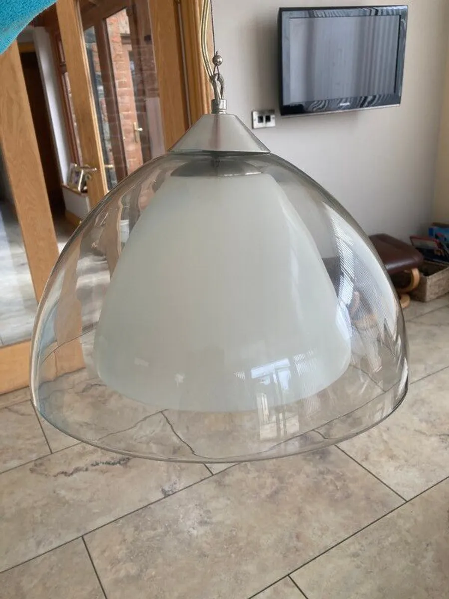 Set of 4 Glass Ceiling Lights - Image 3