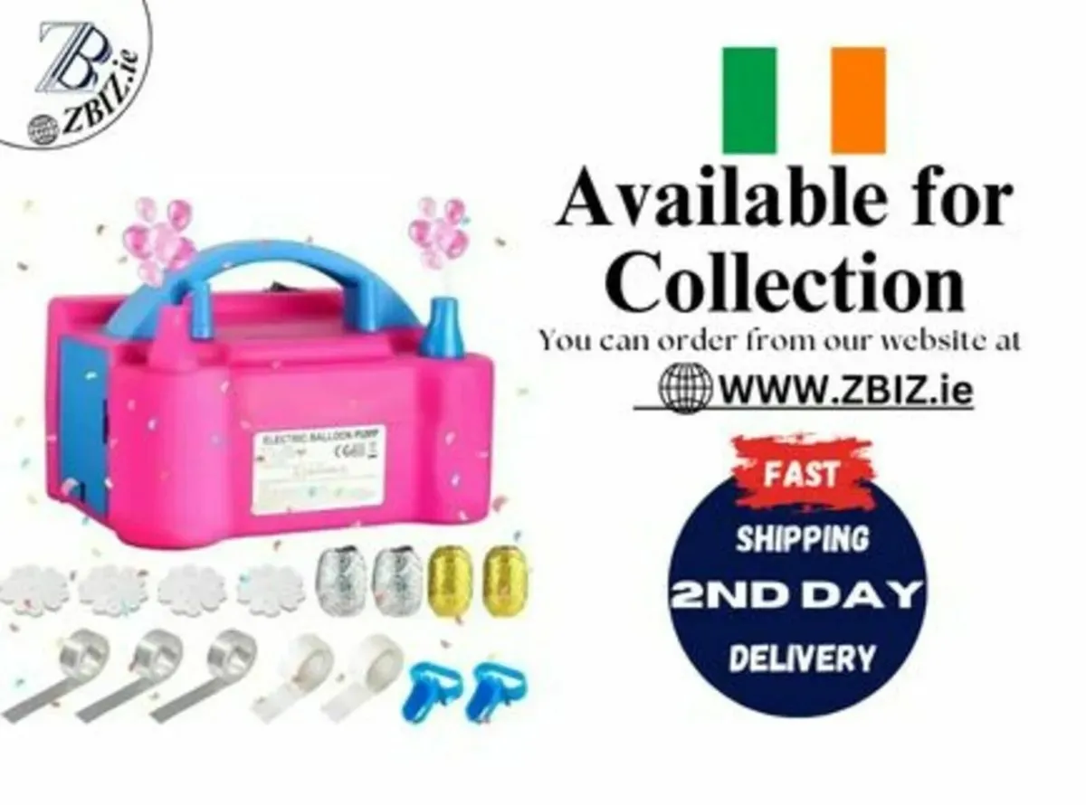 Balloon Pump – Electric with Quick Double Nozzle - Image 1