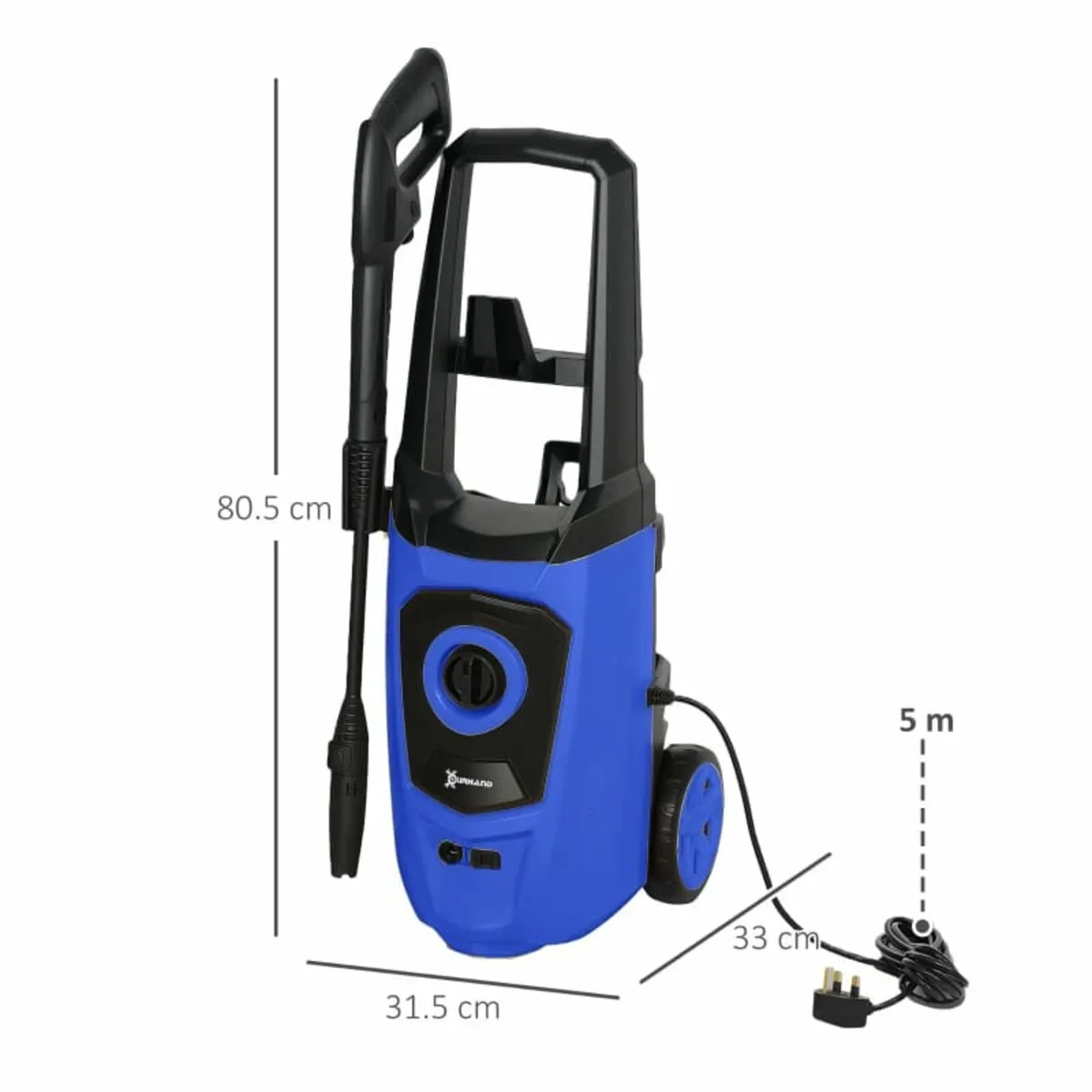 High Pressure Washer, 150 Bar Pressure, 510 L/h Fl - Image 3