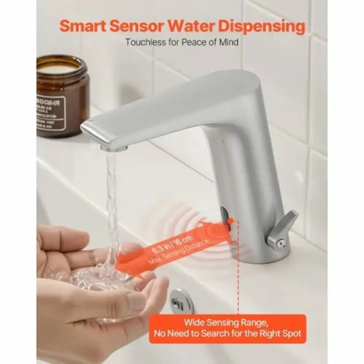 Touchless Bathroom Sink Faucet, Automatic Motion S - Image 3