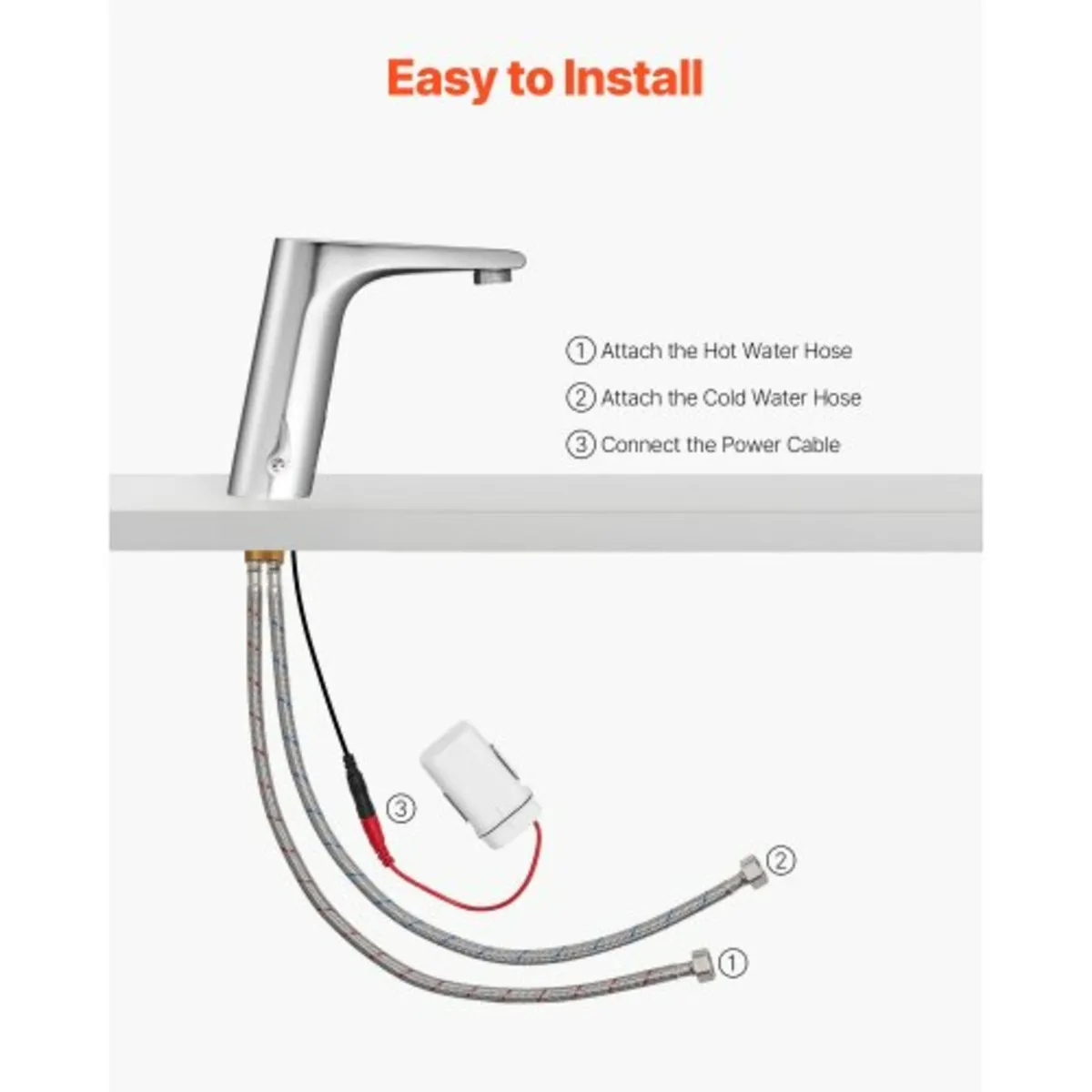 Touchless Bathroom Sink Faucet, Automatic Motion S - Image 4