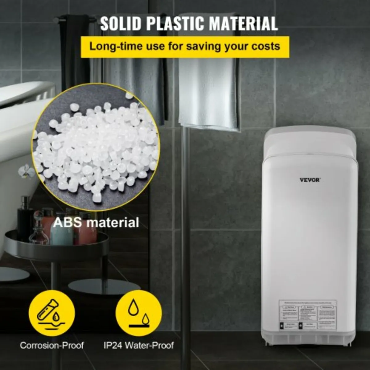 Hand Dryer, Premium Electric Commercial Blade Hand - Image 3