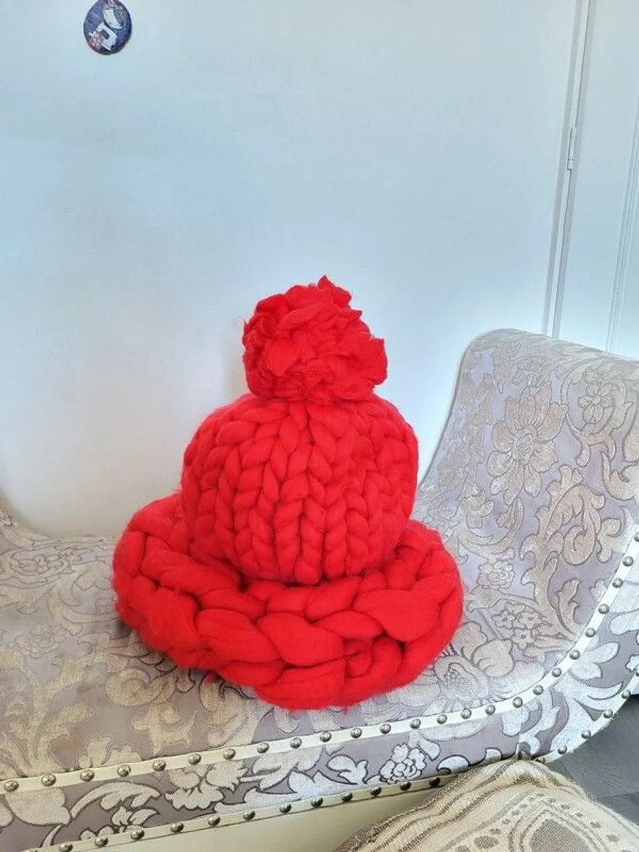 Woolen hat scarf - Image 3