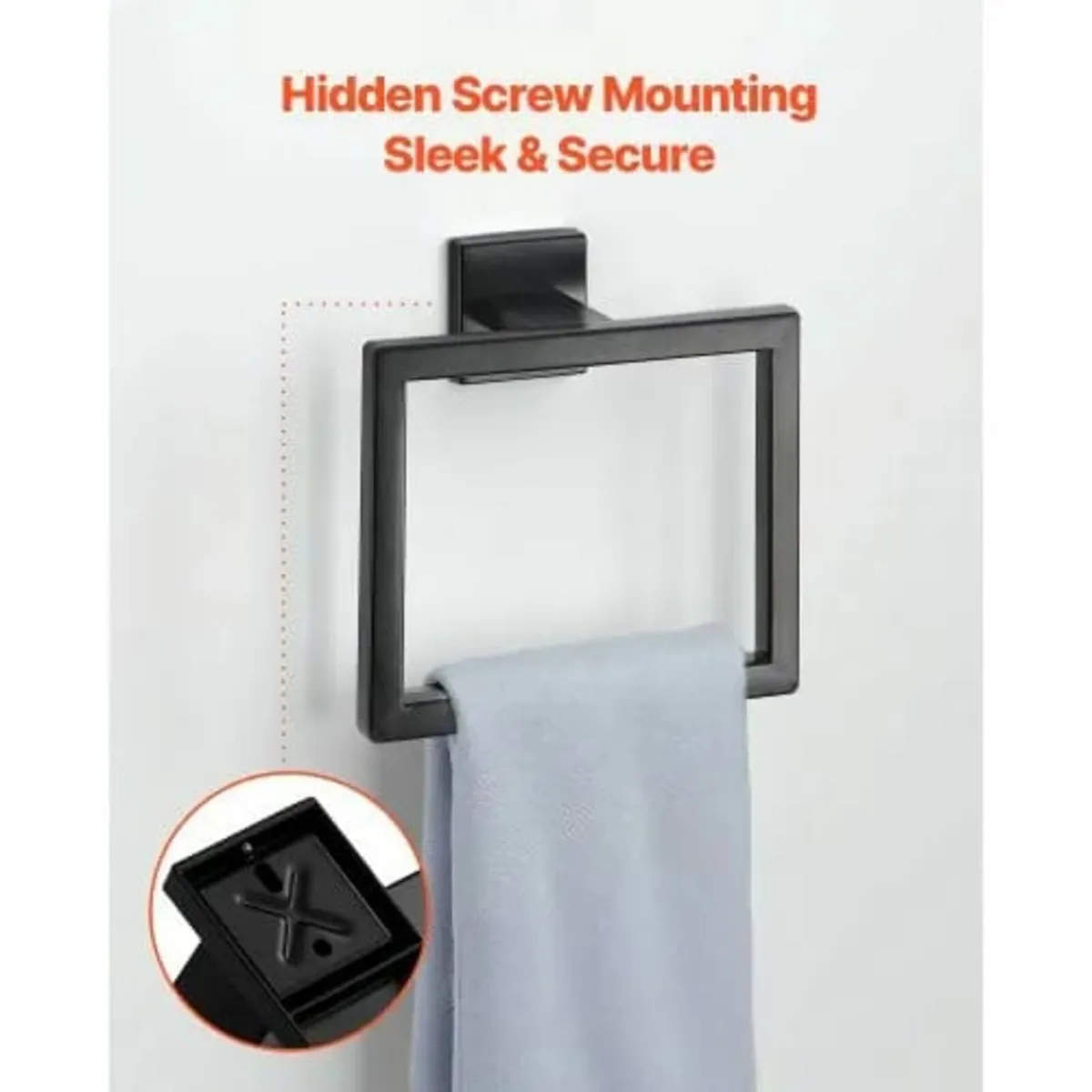 Matte Black Bathroom Hardware Set, 10-Piece Bathro - Image 3