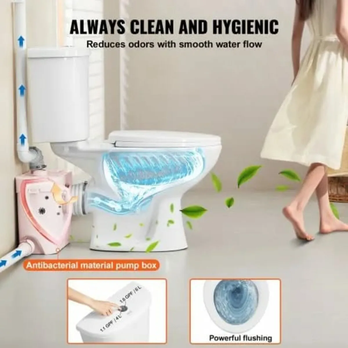 Macerating Toilet System with Powerful 700W Macera - Image 4