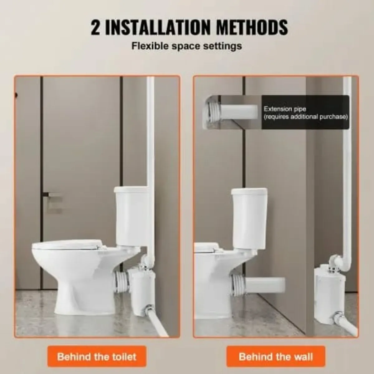 Macerating Toilet System with Powerful 500W Macera - Image 2