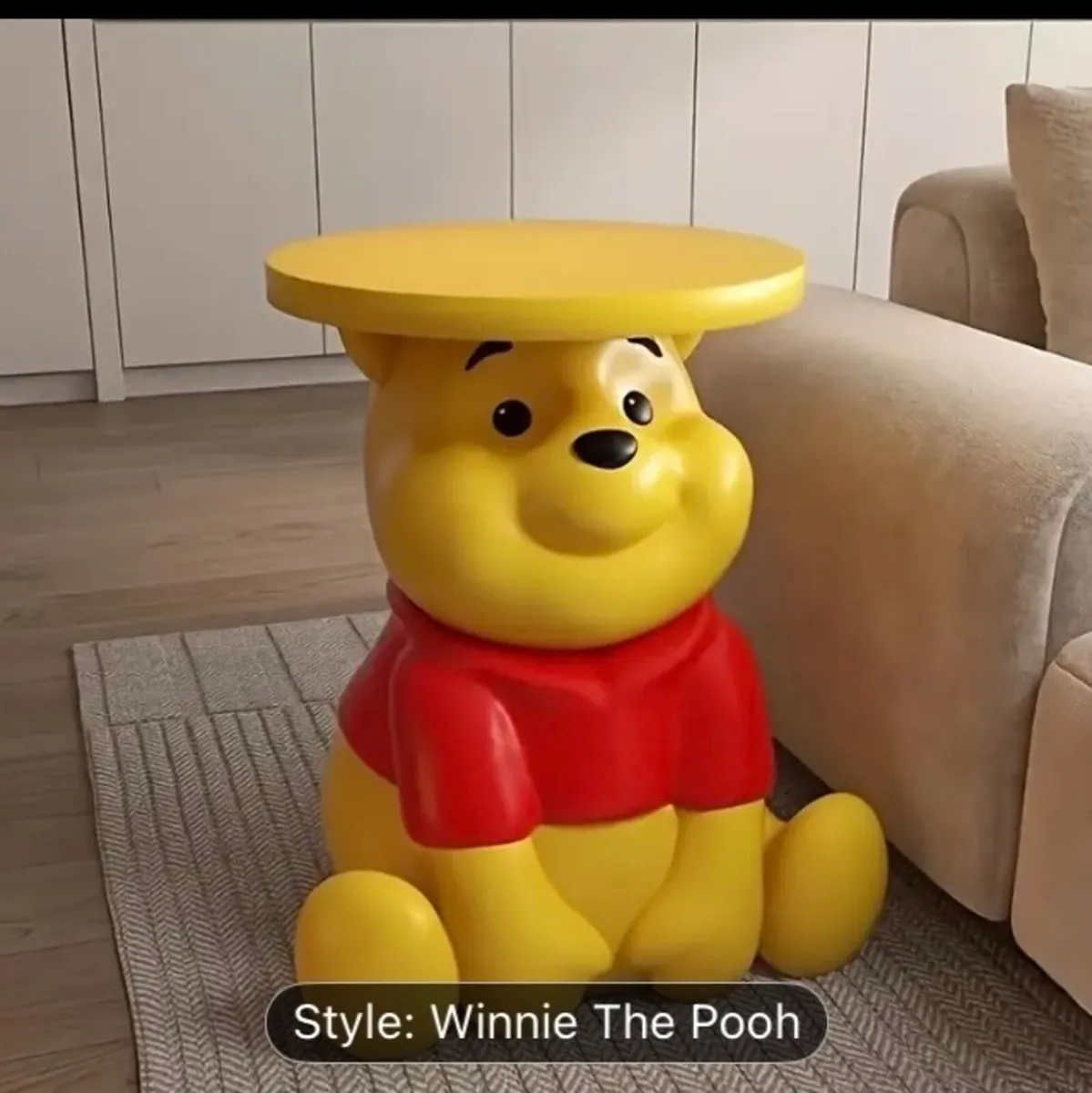Winnie the Pooh themed table free postage - Image 1