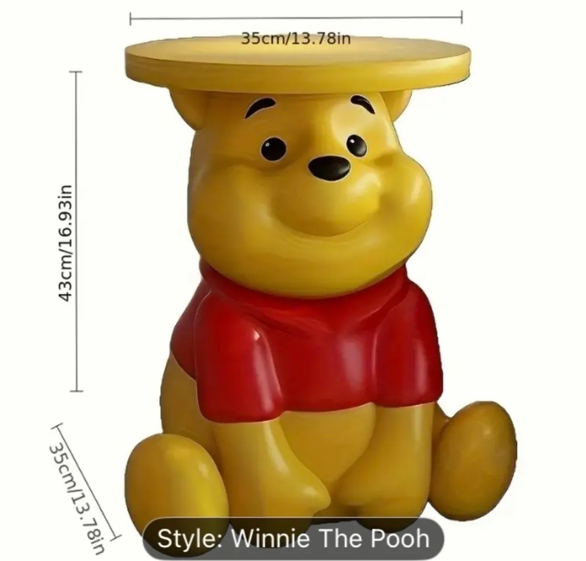 Winnie the Pooh themed table free postage - Image 2