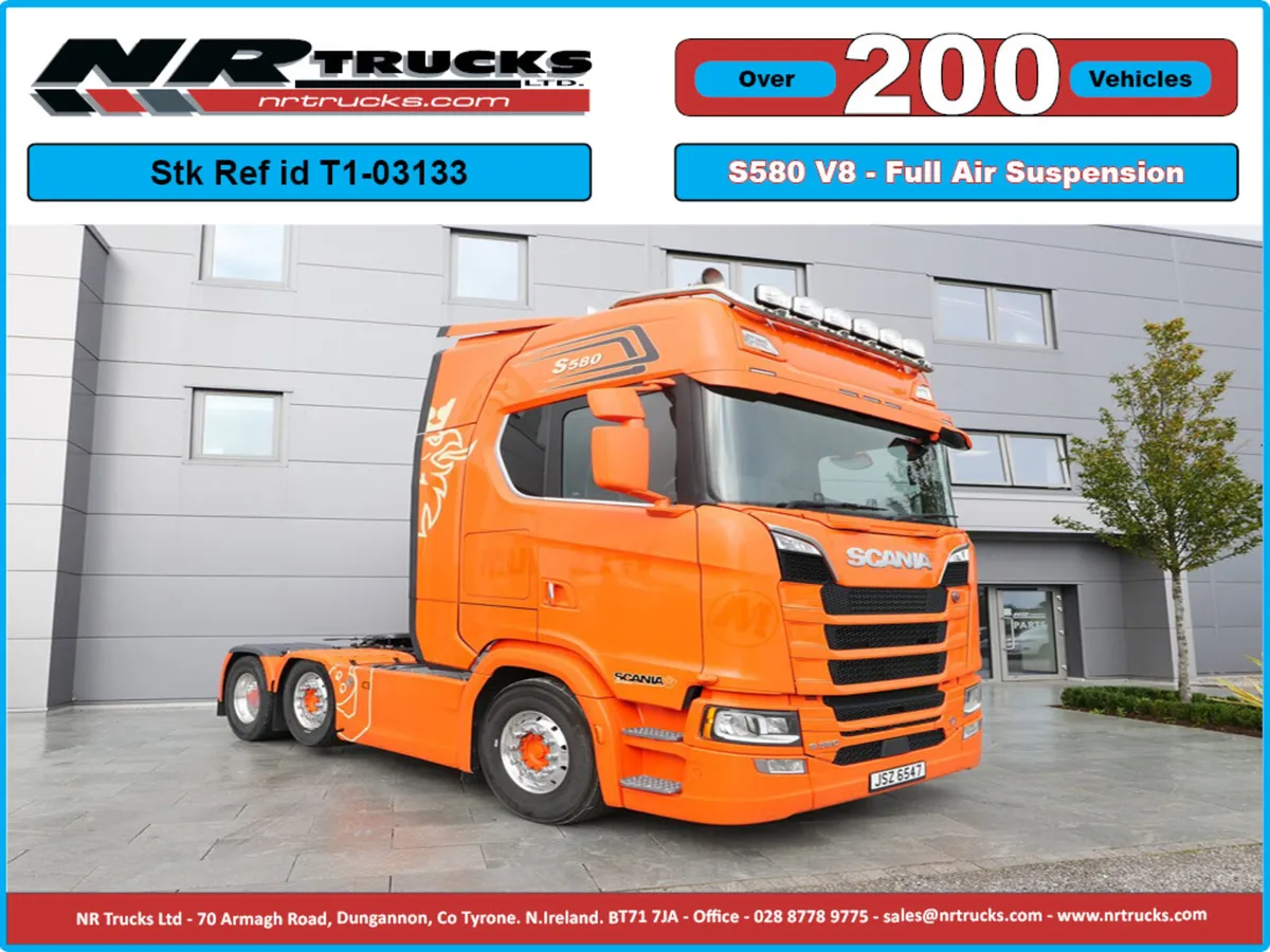 Scania S580 N/G Highline 6x2 Midlift Auto gearbox - Image 1
