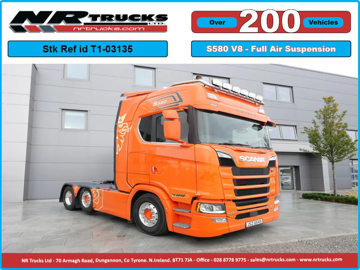 Scania S580 N/G Highline 6x2 Midlift Auto gearbox - Image 1