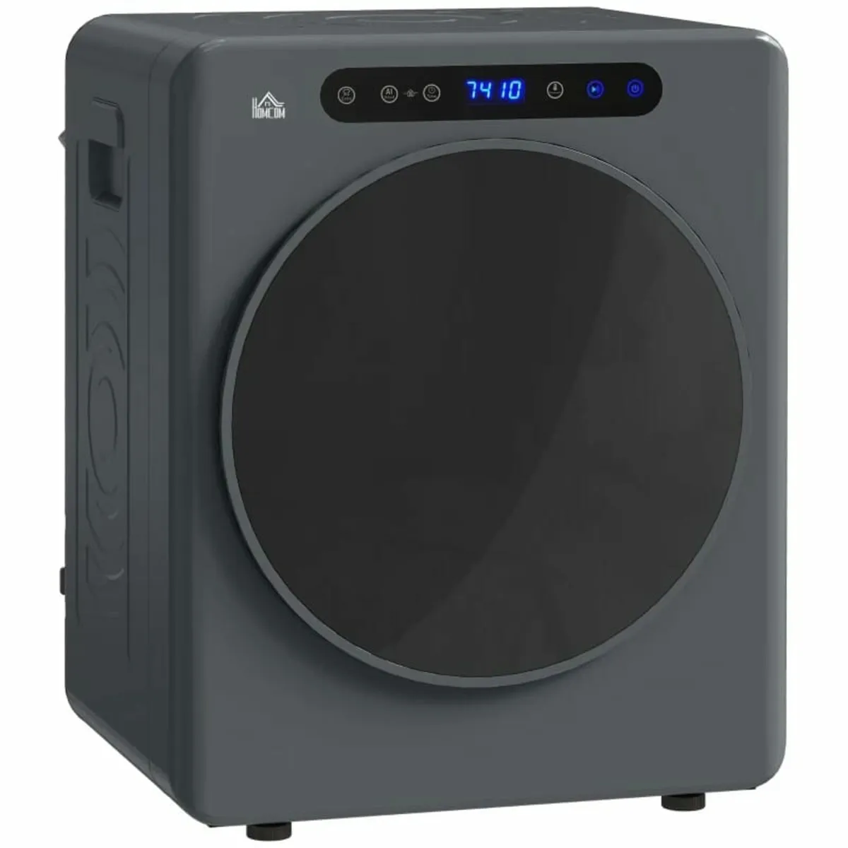 4kg Compact 40-60℃ Tumble Dryer - Grey - Image 2