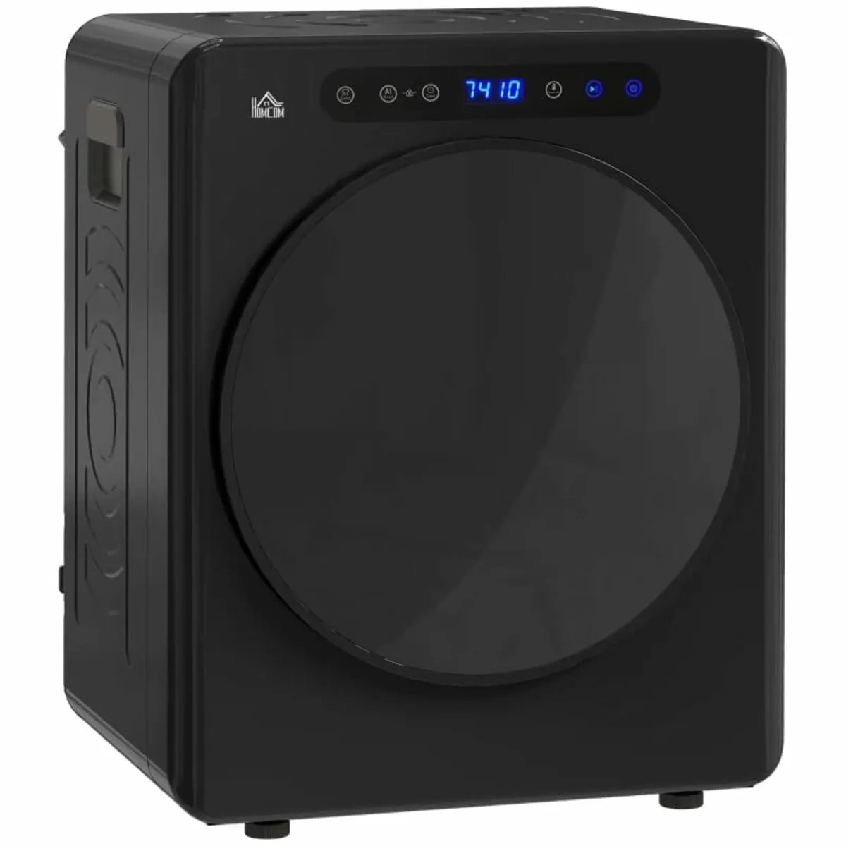 4kg Compact 40-60℃ Tumble Dryer - Black - Image 3