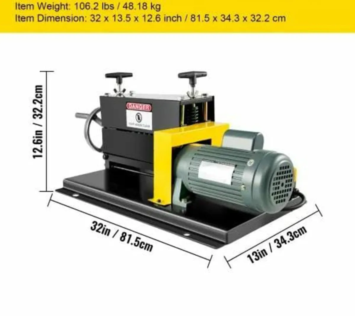 400W Electric Wire Stripping Machine, 1.5-38mm Por - Image 2