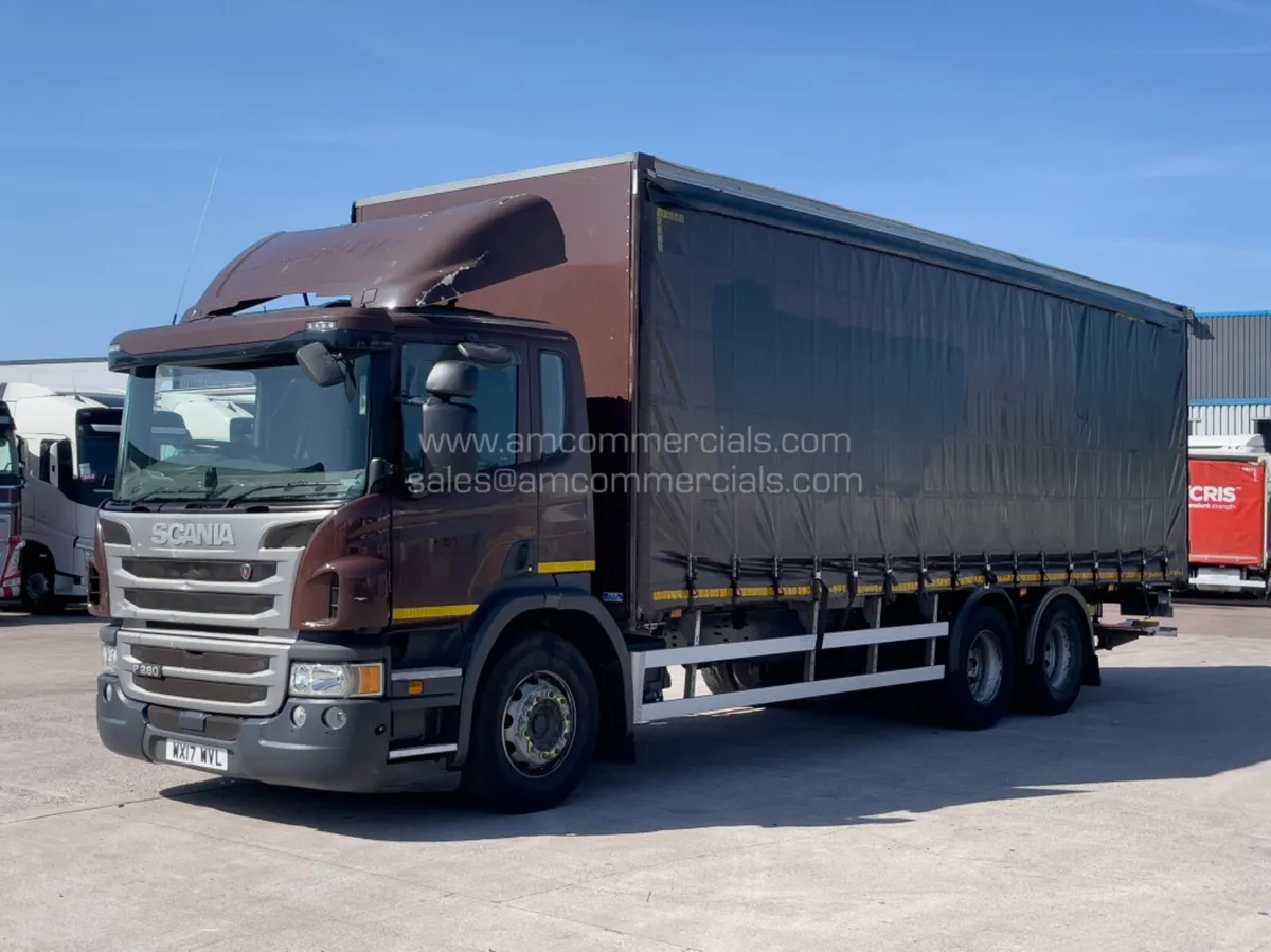 2017 (17) SCANIA P280 TWIN WHEEL REARLIFT 6X4 CURT - Image 3