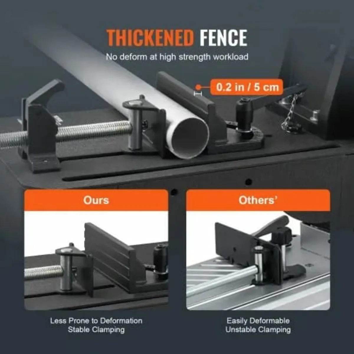 Chop Saw 35.6 cm Mitering Chop Saw for Cutting Met - Image 3
