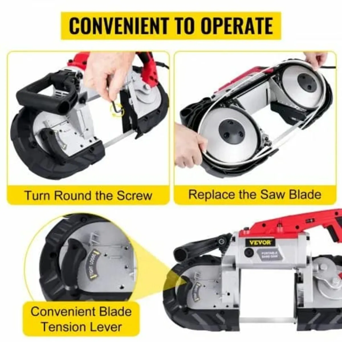 Portable Band Saw, 127 mm x 127 mm Cutting Depth w - Image 4