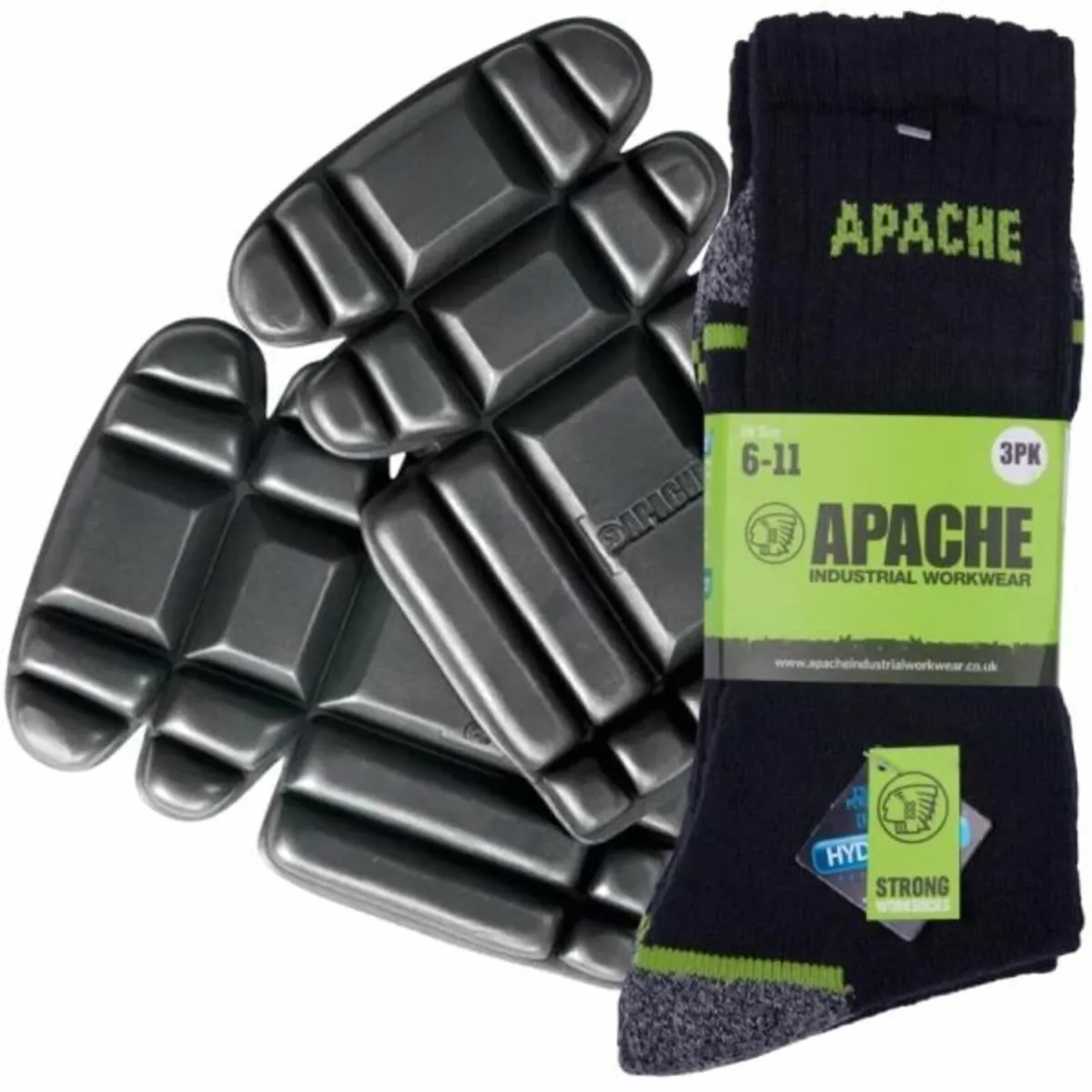 Apache Knee Pads and Work Socks Bundle (4 Piece) - Image 1