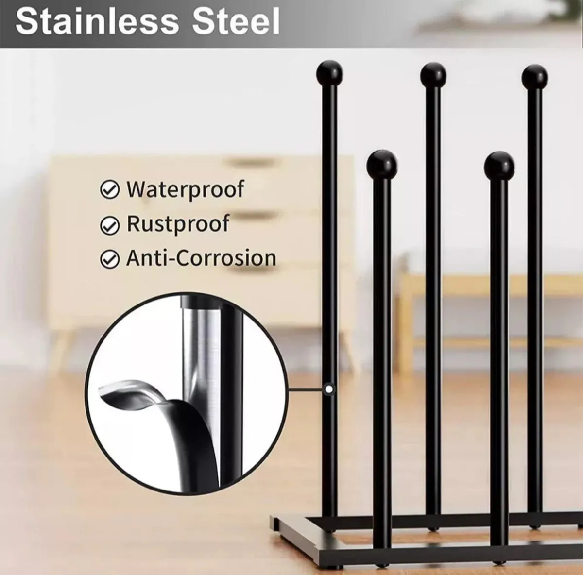 Welly Boot Metal Rack 6 Pair Indoor or Outdoor NEW - Image 3