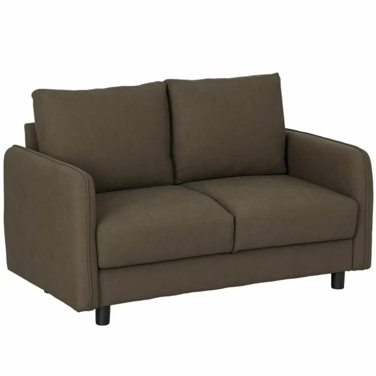 Two-seater sofa with storage, upholstered velvet s - Image 4