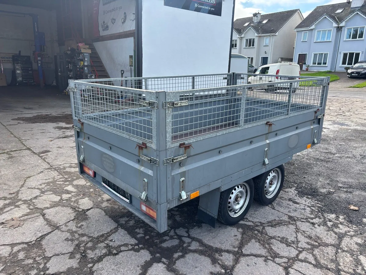 Dropside trailer with mesh sides 9 x 5 - Image 1