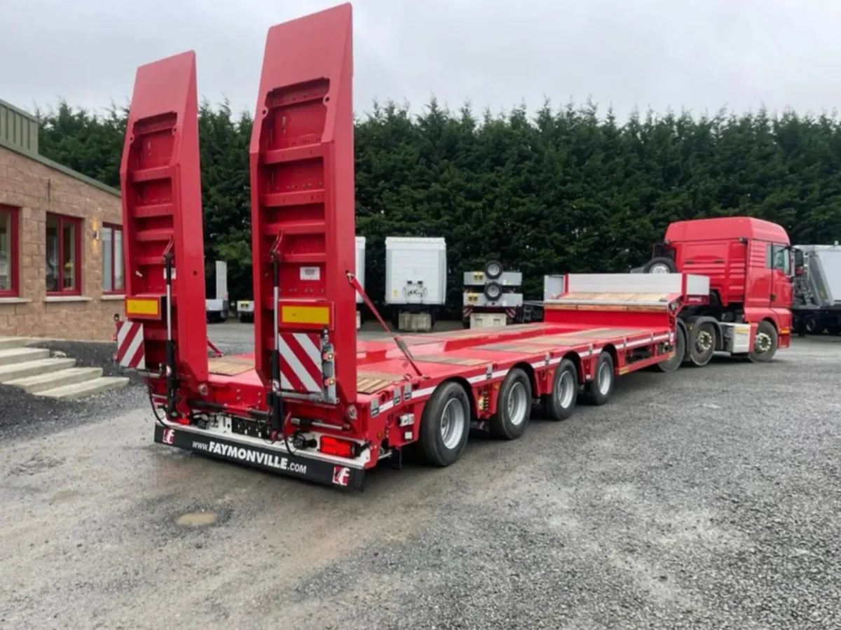 2025 FAYMONVILLE 4 AXEL 9FT WIDE LOW LOADER - Image 1
