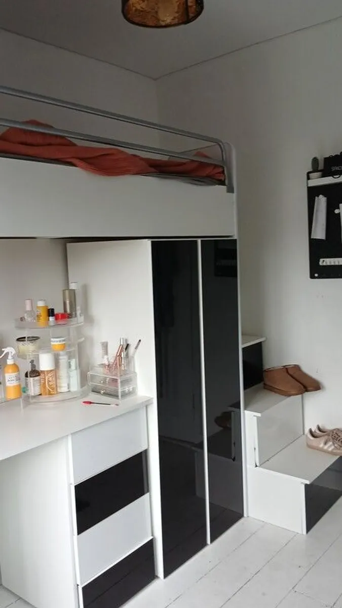 Two High Sleepers/ Beds with desk/wardrobe - Image 2
