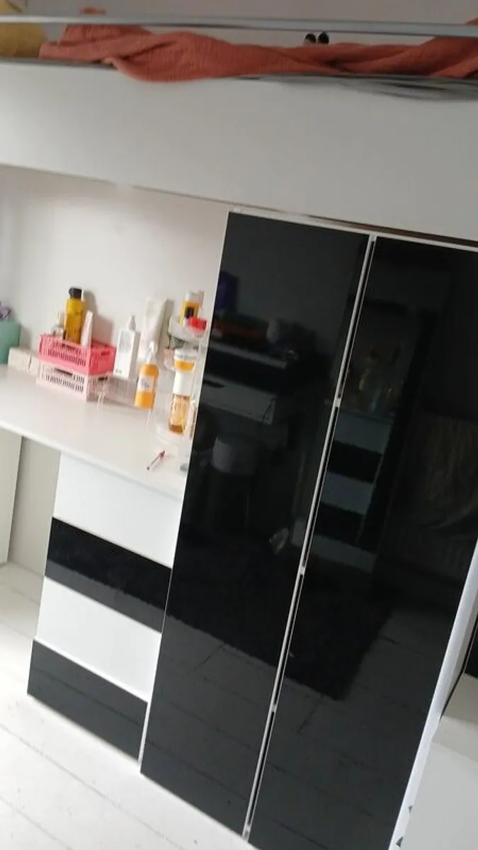 Two High Sleepers/ Beds with desk/wardrobe - Image 4