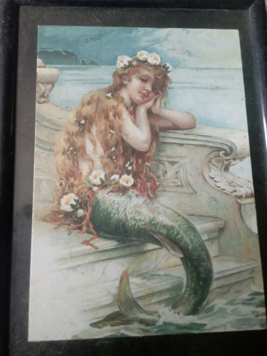 VINTAGE ANTIQUE  ART WALL PRINT 14cm X 19cm. - Image 1