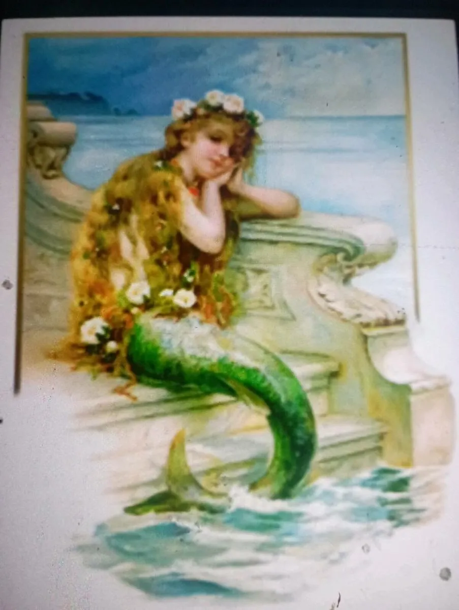 VINTAGE ANTIQUE  ART WALL PRINT 14cm X 19cm. - Image 3