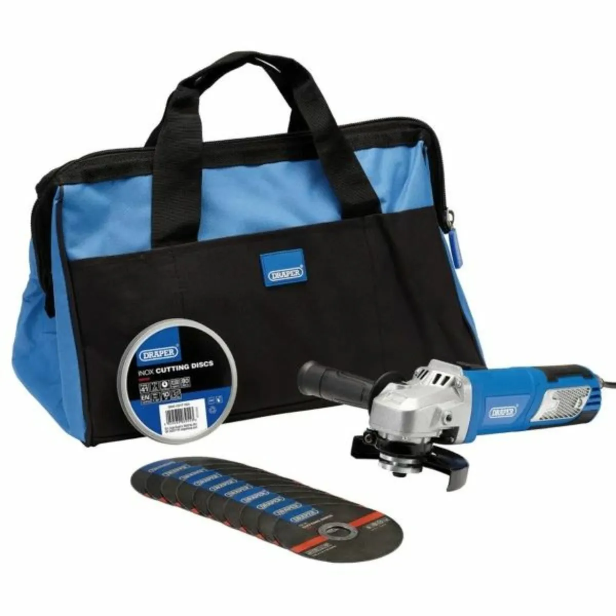 Draper 230V Angle Grinder Kit, 115mm, 950W (28300) - Image 1